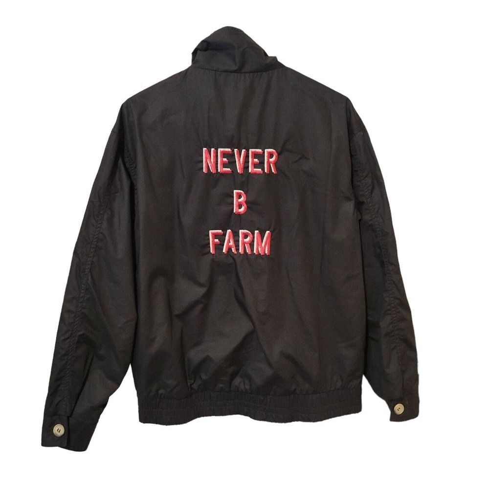 Vtg Y2K King Louie Pro Fit Streetwear Jacket Black Never B Farm Chest 42" USA - Picture 1 of 8